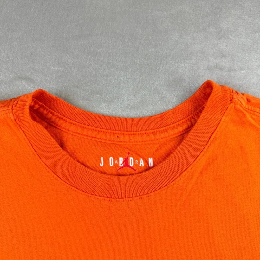 Jordan Men's Michael Jordan Wheaties Cereal Graphic T-Shirt Orange Medium